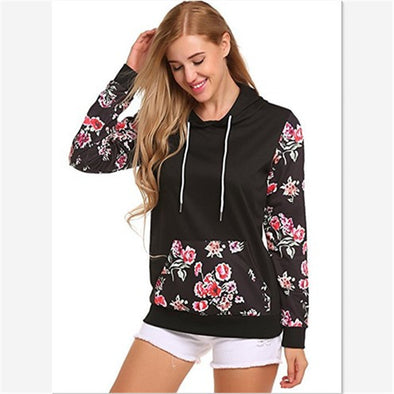 Printed Long Sleeve Mid-length Hoodies