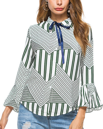 Women's bow tie shirt