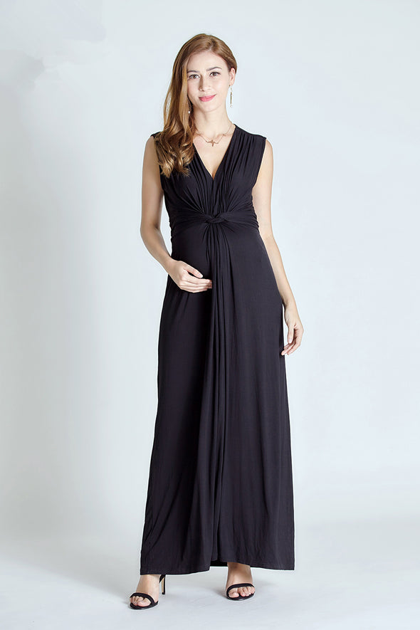 Noble Party Sleeveless Maternity Dress