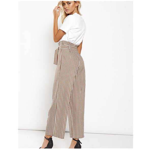 2022 Cotton Casual Loose Pants High Waist Printing The Wide Leg Pants