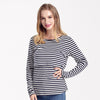 Maternity T-shirt  Striped Long Sleeve For Elegant Women