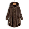 Double-faced Plush Hooded Women's Jacket