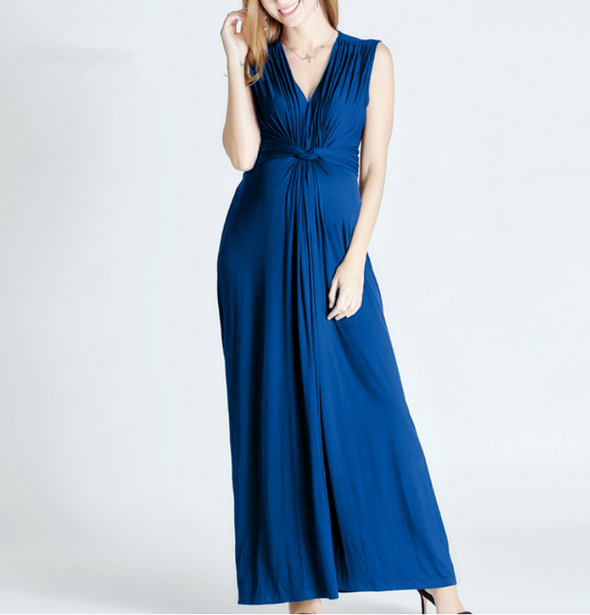 Noble Party Sleeveless Maternity Dress