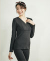 Fashion maternity thick warm breastfeeding home service suit