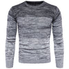 New Men's Gradient O-neck Sweater