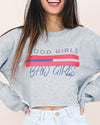 Letter Printed Long Sleeve Sweatshirt