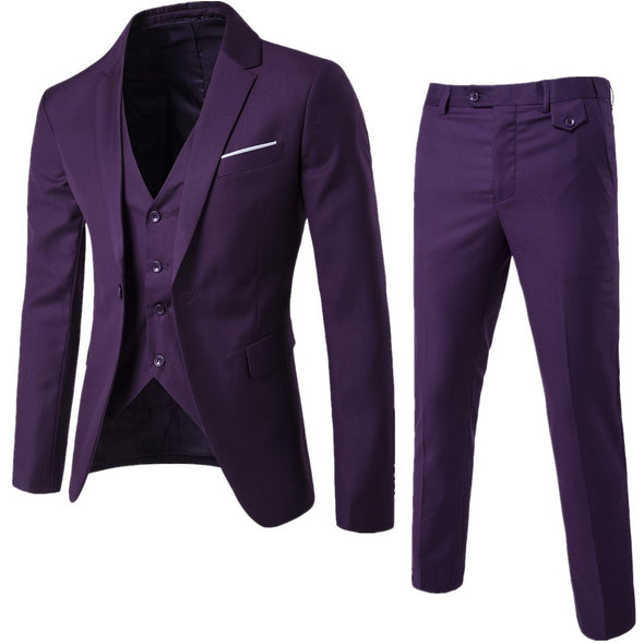 Business Casual Three-piece Suit