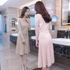 Women's long sleeve bottoming skirt two-piece suit