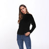 Casual Pocket Half High Neck Collar Round Neck Sweaters