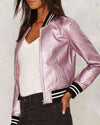 New Loose Short Long Sleeve Leather Jacket