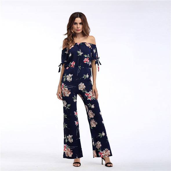 Women's off-the-shoulder jumpsuit