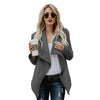 Women's Plush Large Lapel Cardigan