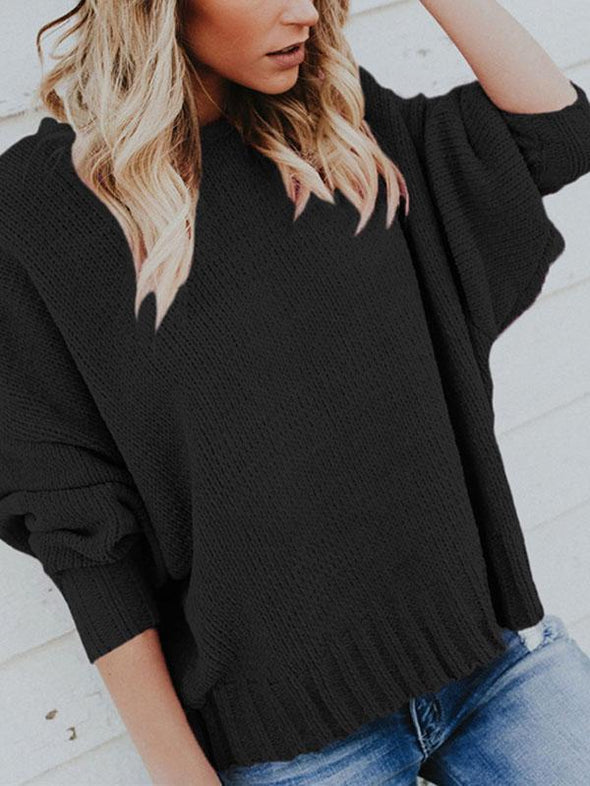 Knit Back Cross Strap Backless Sweater