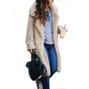 Long Sleeve Lapel Women's Plush Coat