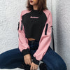 New Fashion Cuff Zipper Colorblock Sweatshirt