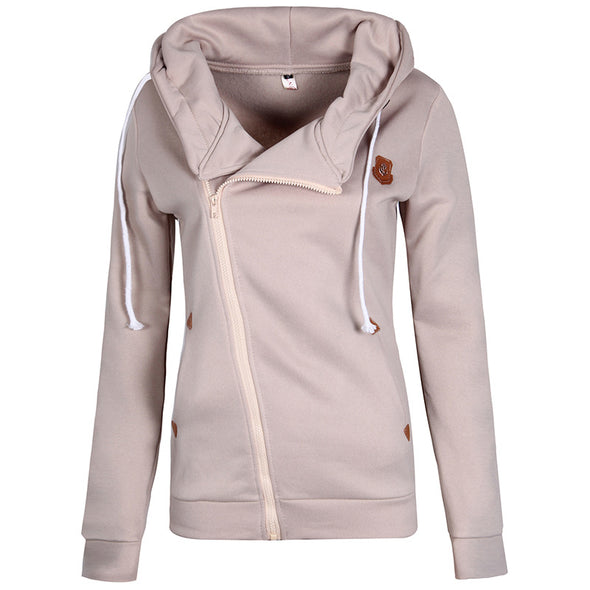 New Zipper Long Sleeve Hooded Jacket