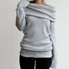 Off Shoulder Turtleneck Sweater