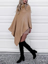 High Neck Fashion Cloak Shawl Bat Sweater