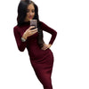 Sexy Long Sleeve Slim Bodycon Dress