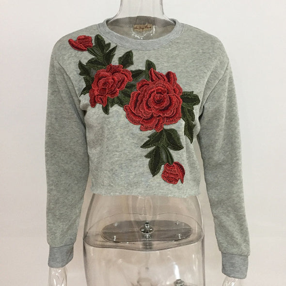 New O-neck Long-Sleeved Printed Sweater