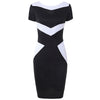 Slim V Neck Short Sleeve Bodycon Dress