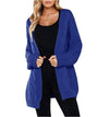 Solid Color Long Sleeve Knit Cardigan