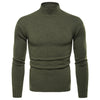 New Men's Turtleneck Slim Solid Sweater