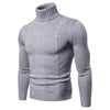 New Men's Turtleneck Jacquard Pullover Sweater