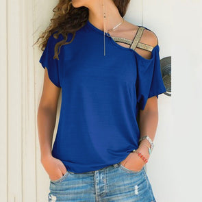 Individual Shoulder Short Sleeve T-Shirt