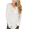 Loose V-Neck Long-Sleeved Sweater