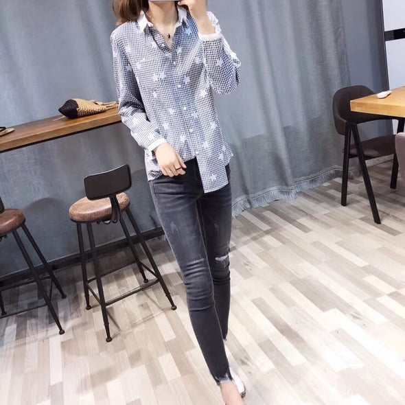 Women's Fashion Long-Sleeved Shirt