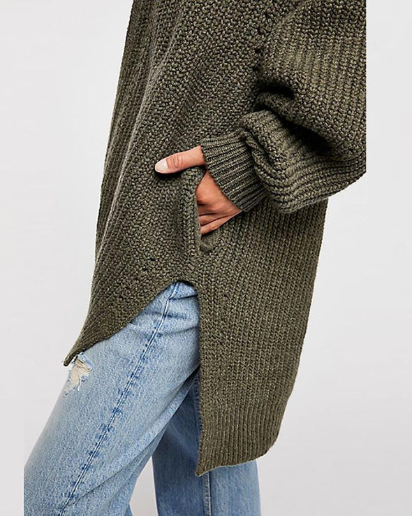 Casual Cage Sleeve Loose Cardigan Sweaters