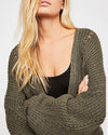 Casual Cage Sleeve Loose Cardigan Sweaters