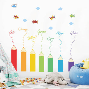 Cartoon Airplane Bedroom Wall Sticker