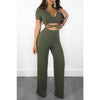 Chest cross dress two-piece chest slim tie jumpsuit