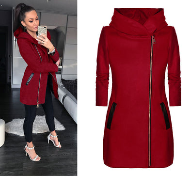 Fashion Plus Velvet Padded Sweater Coat