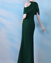 Long Split Fishtail Halter Evening Dress