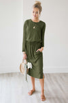 New Casual Straps Long Sleeve Dress