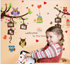 Owl Photo Frame Tree Decoration Wall Sticker