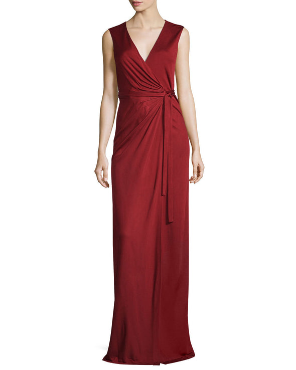 Sexy V-neck Sleeveless Slim Long Evening Dress