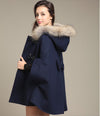 Fur Collar Cloak Woolen Shawl Coat