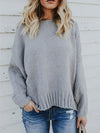 Knit Back Cross Strap Backless Sweater