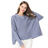 Fashion Loose V- neck Knitting Sweaters