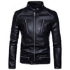 Boutique Punk Locomotive Multi-zip Leather Jacket