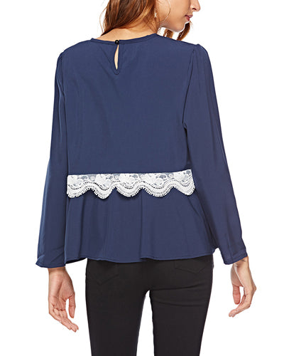 Women's O-Neck Long-Sleeved Shirt