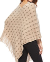 O-Neck Long Sleeve Tassel Irregular Sweater