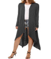 Long Sleeve Irregular Knit Cardigan