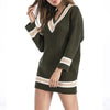 V-Neck Long Long Sleeve Knit Loose Sweater