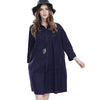 Women's long sleevesd solid color dress