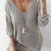 Women V-neck hot Knitted sweaters